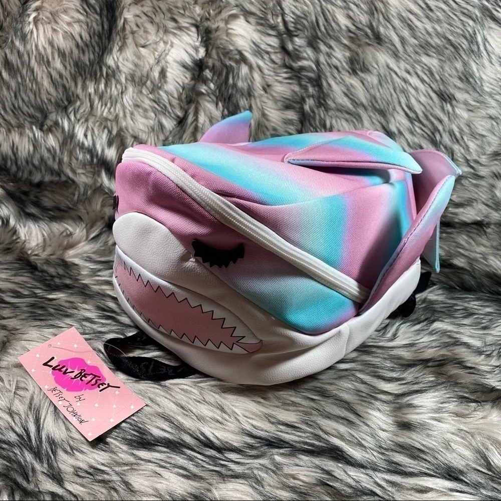 Baby Shark Backpack Sharkie pastel Pink Blue